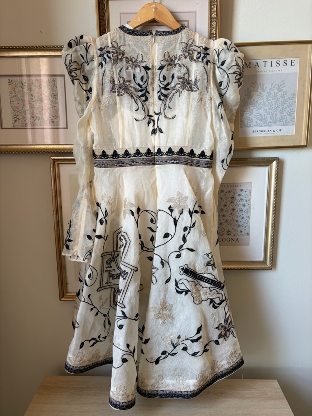NWT Zimmermann Lyrical Flared-Hem Linen And Silk Mini Dress 10 - Picture 8 of 15